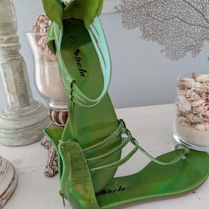 SheIn Green Strappy Sandals